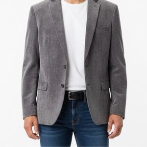 Calvin Klein Men's Charcoal Gray Corduroy Sportcoat Blazer Jacket Size 42L